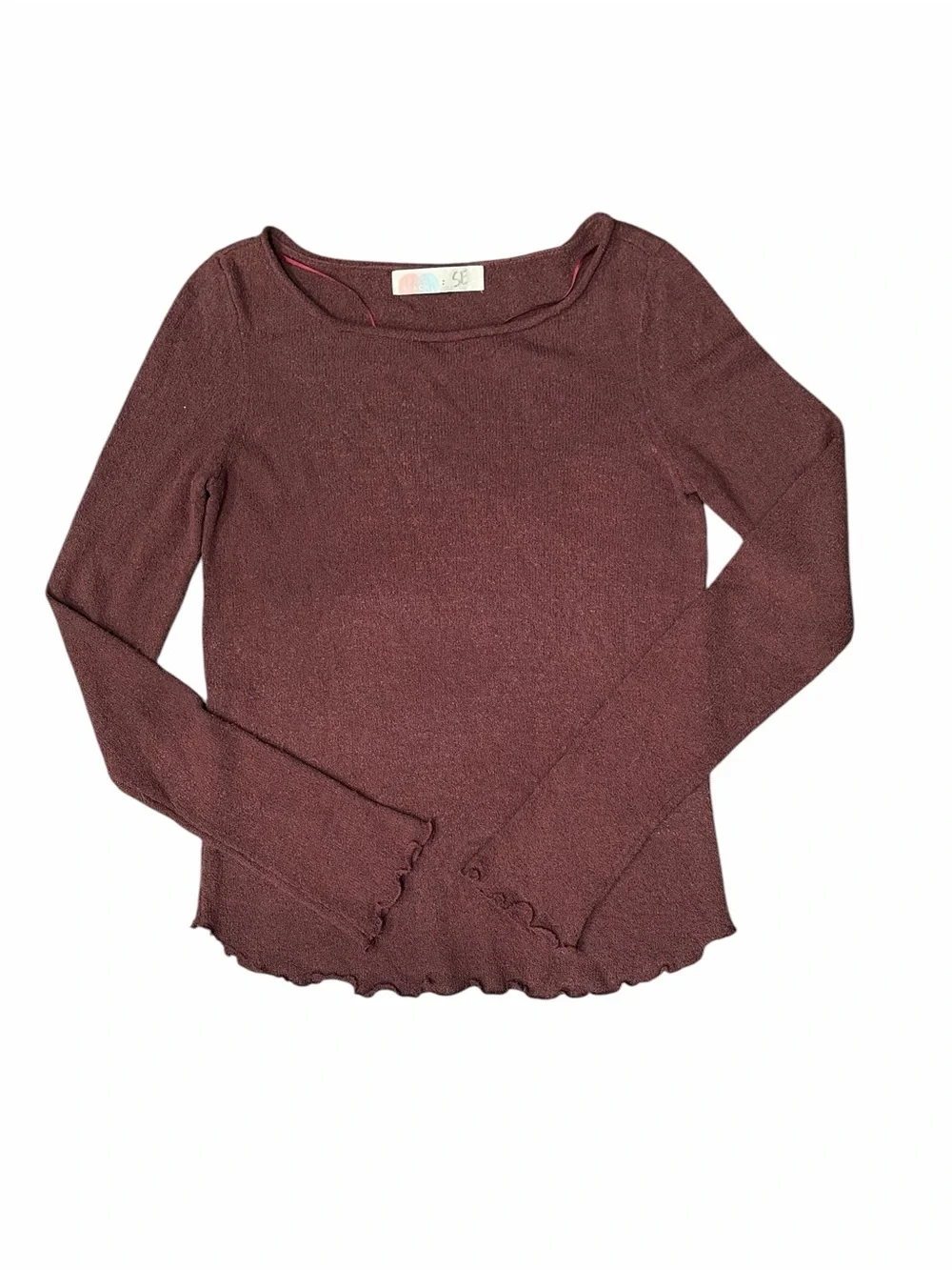 Free People Beach Cabo Sweater Skirt Set S Chocolate Brown Merlot Ruched Boho